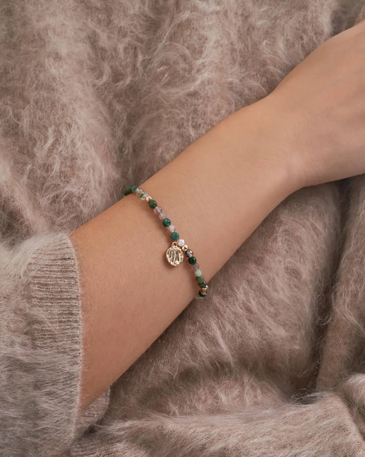 Armband - Agate Pearls