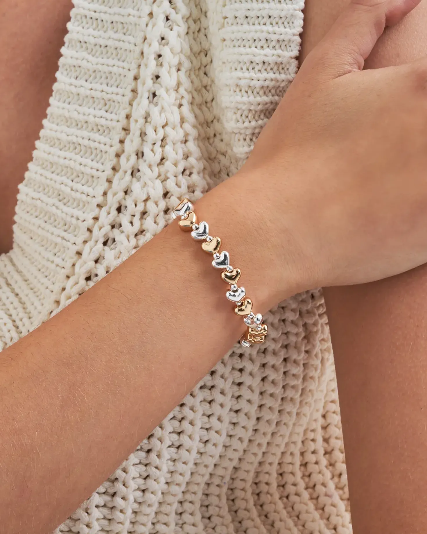 Armband - Bicolor Hearts
