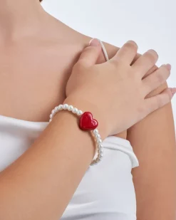 Armband - Heart Pearl
