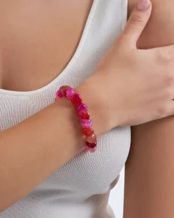 Armband - Pink Agate