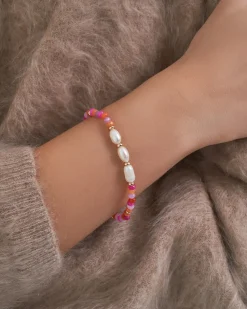 Armband - Pink Jade