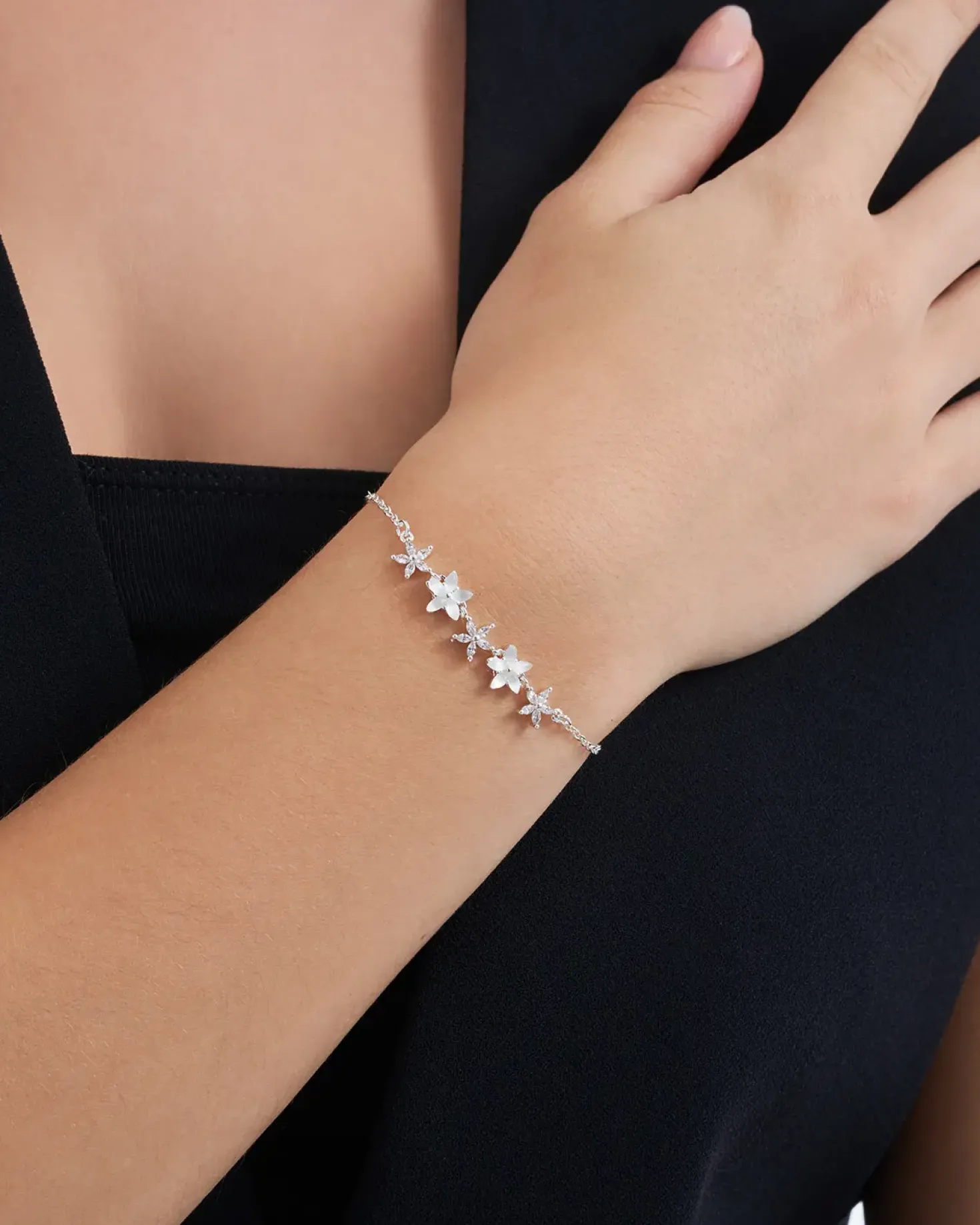 Armband - Silver Blossom
