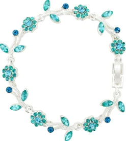 Armband - Strassblüte Grün