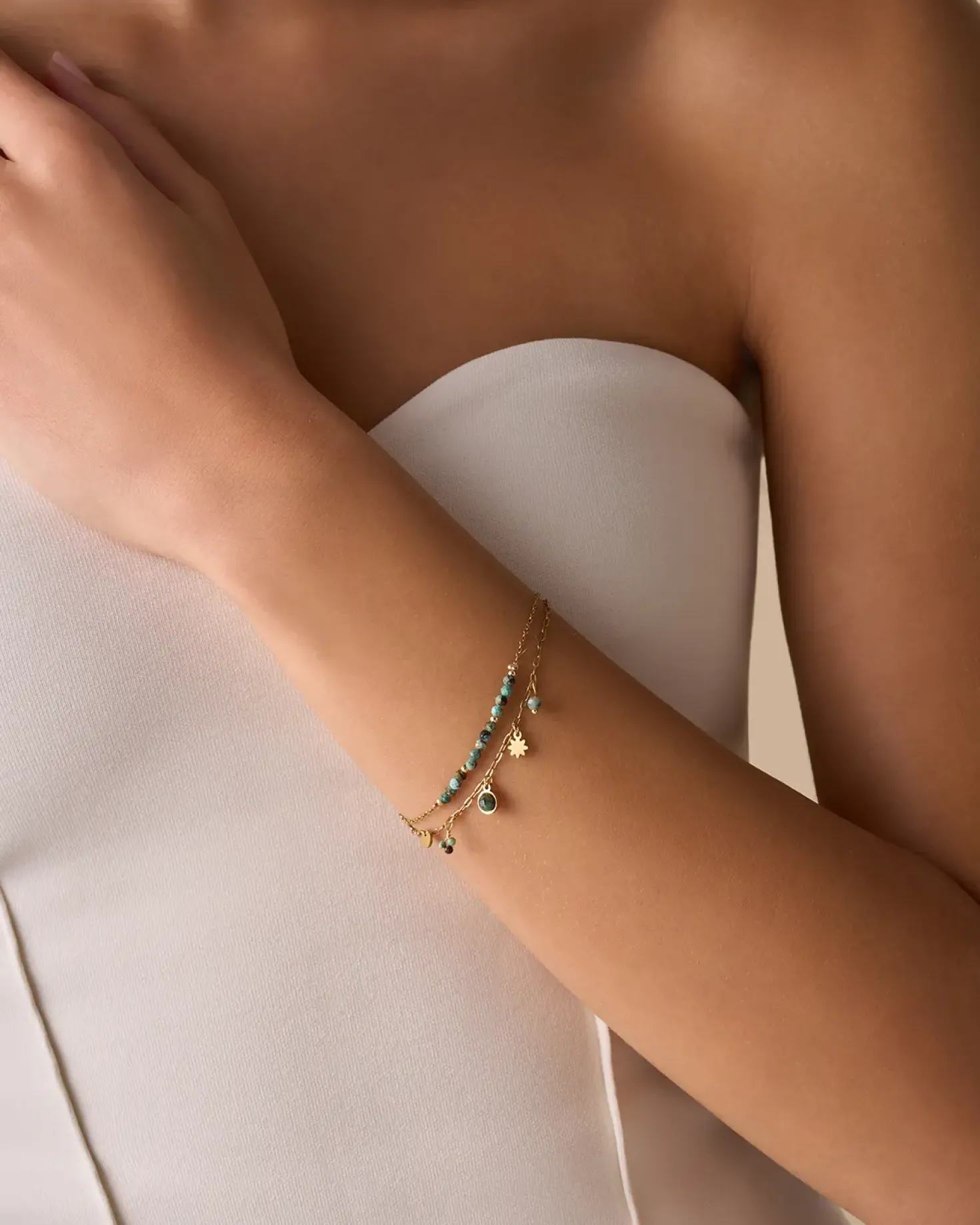 Armband - Turquoise Steel