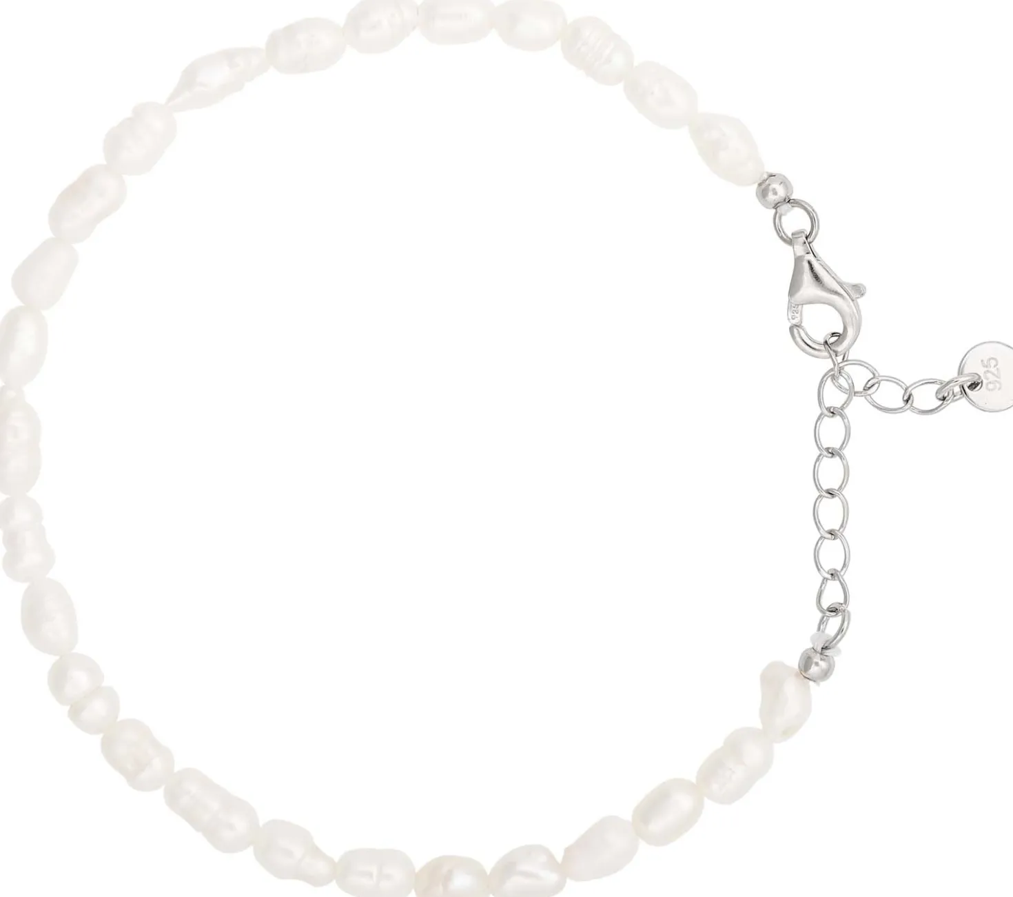 Armband - White Pearls