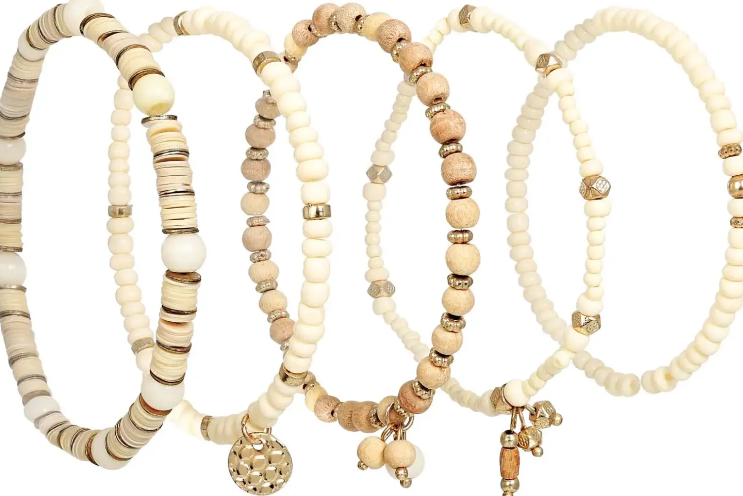 Armband-Set - Beige Summer