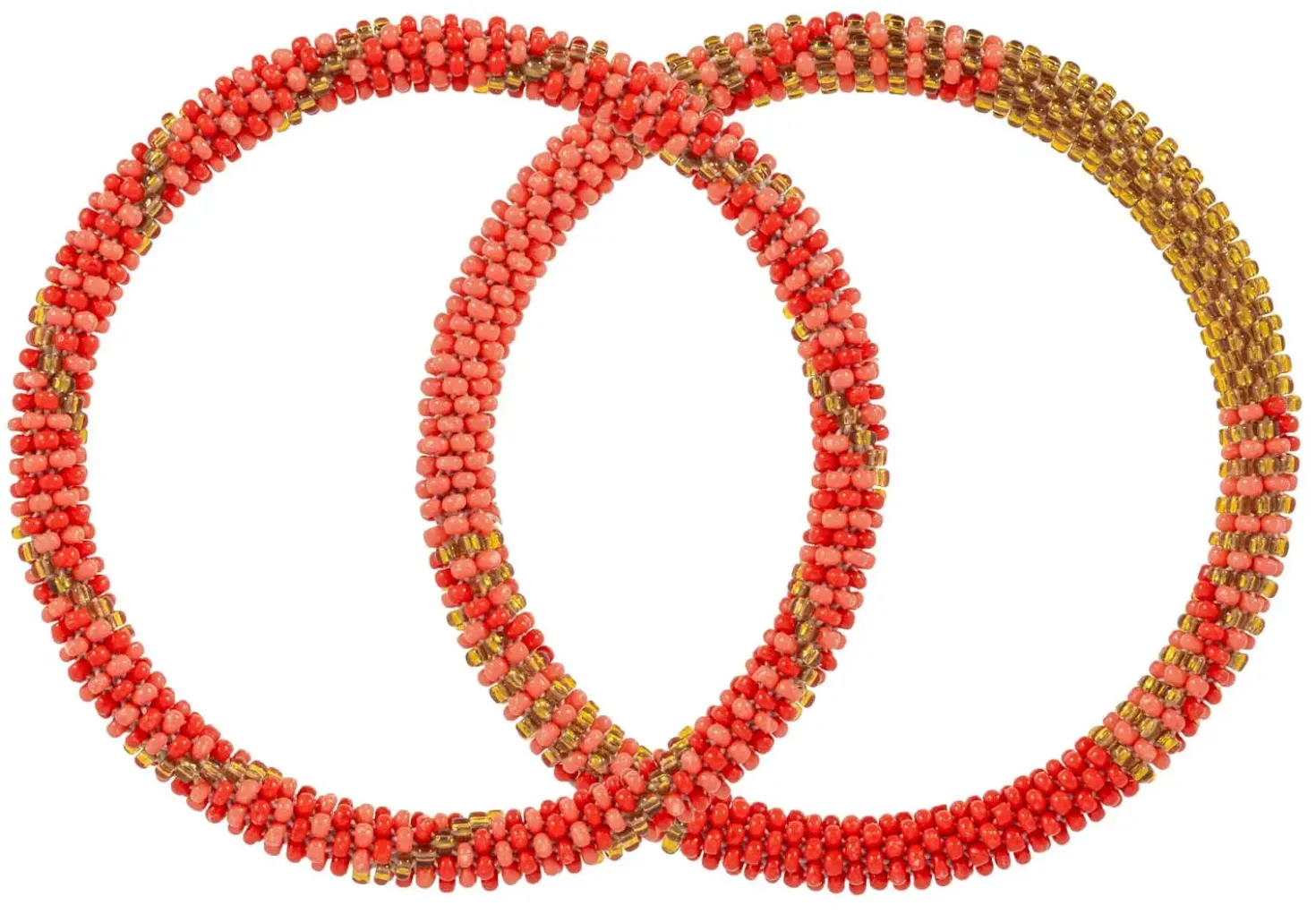 Armband-Set - Coral Weave