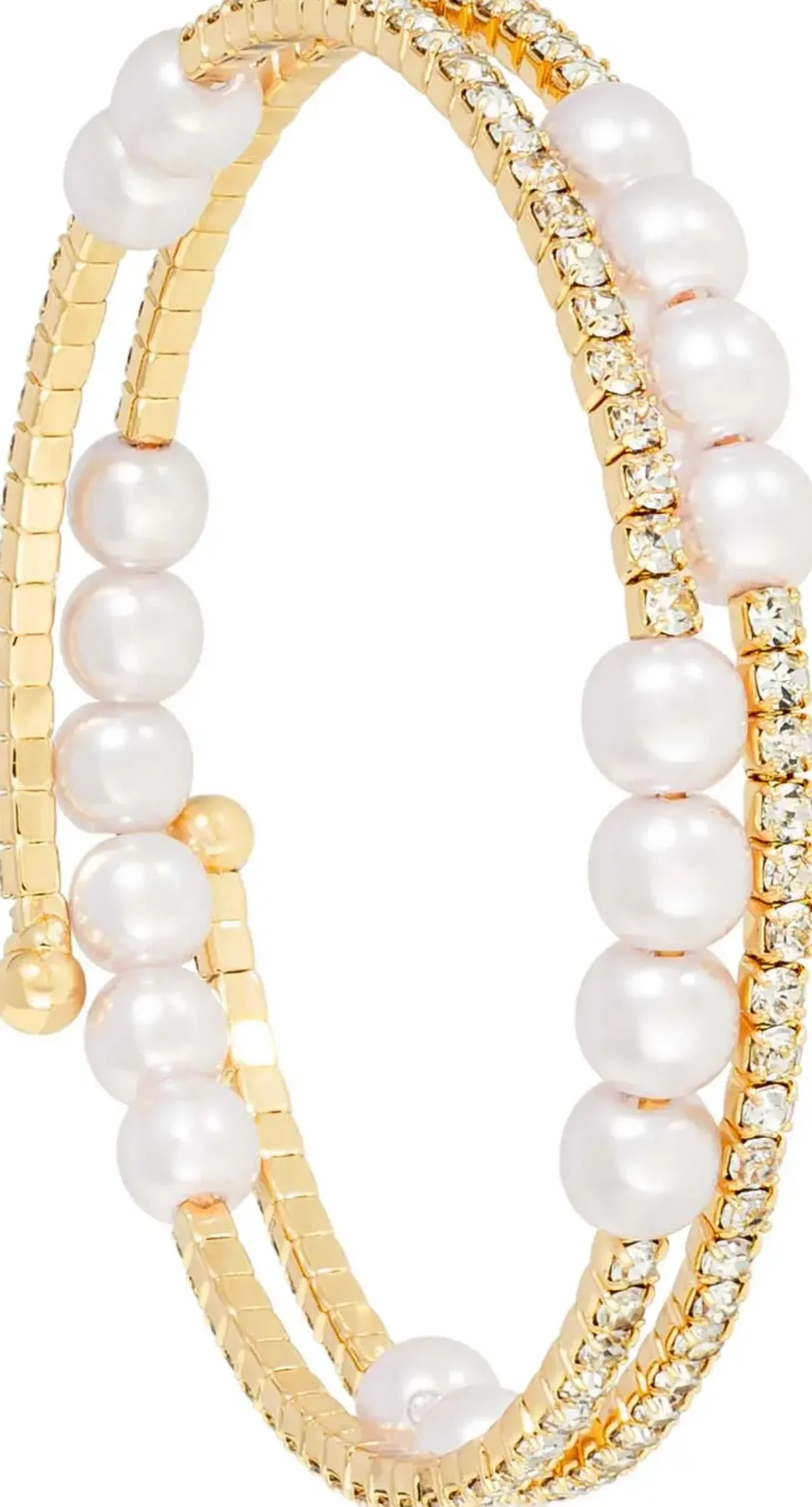 Armreif - White Pearls