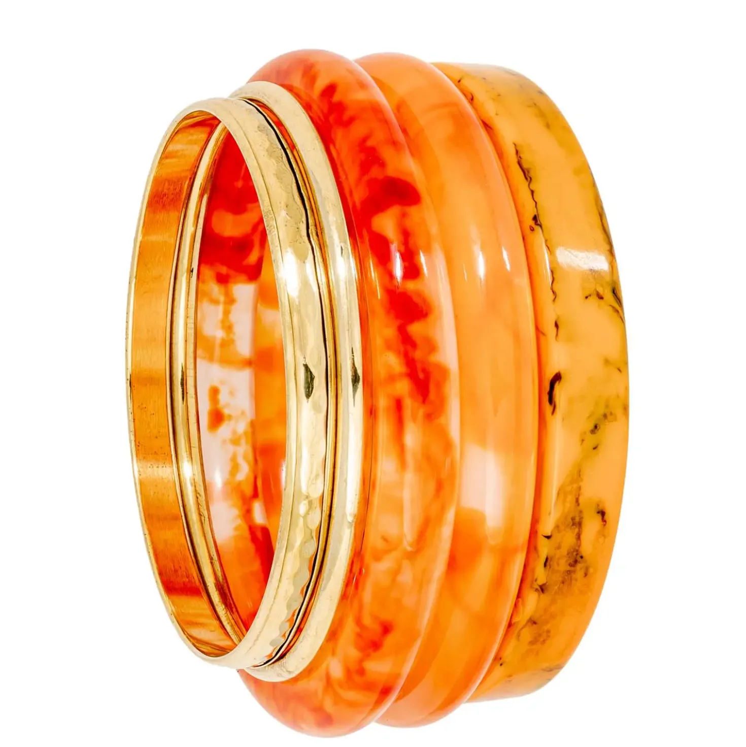 Armreif-Set - Golden Amber