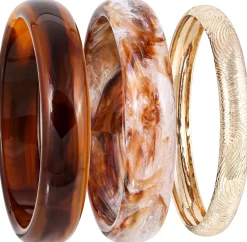 Armreif-Set - Natural Brown