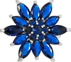 Brosche - Floral Blue