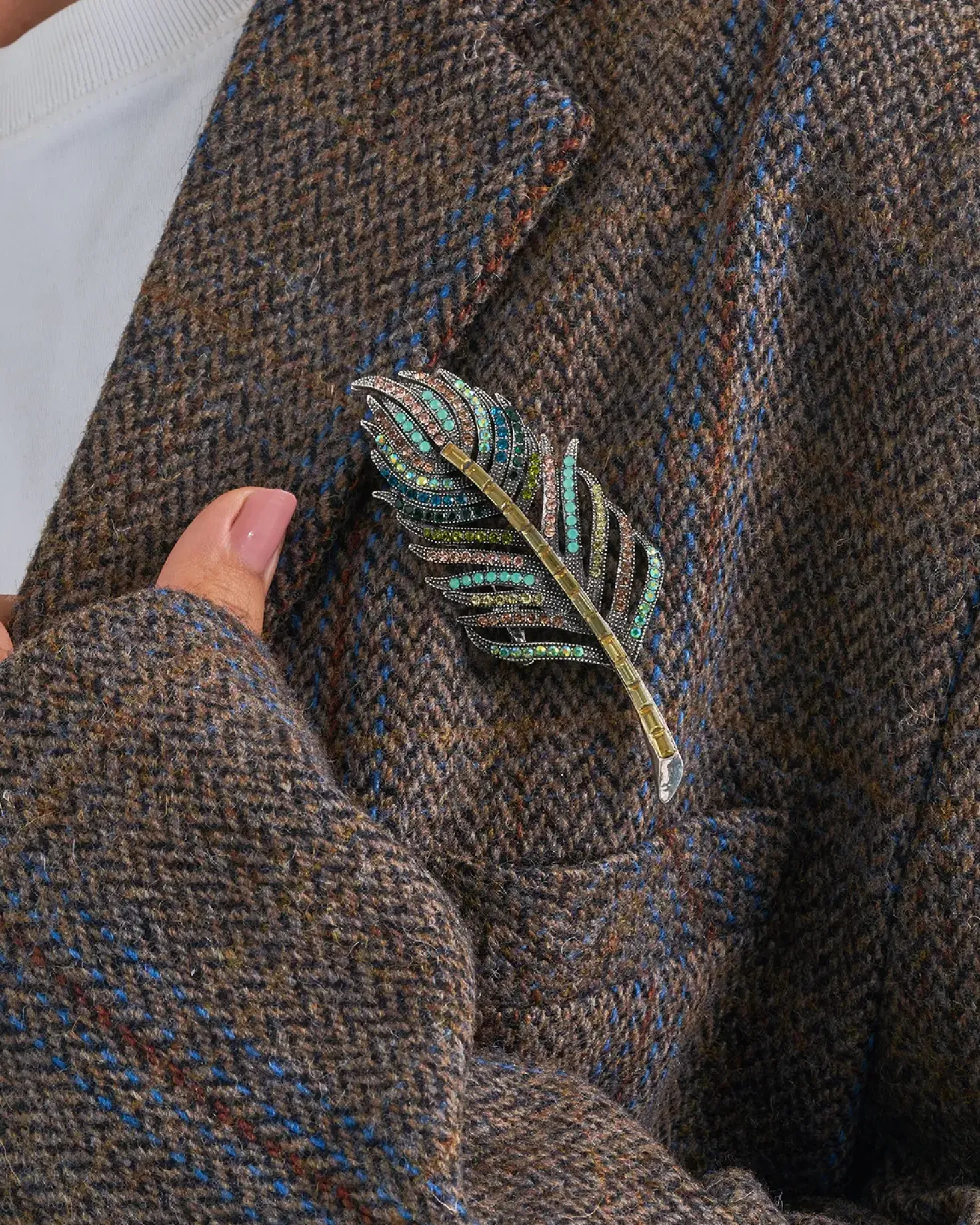 Brosche - Gleaming Feather