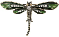 Brosche - Green Dragonfly