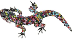 Brosche - Happy Gecko