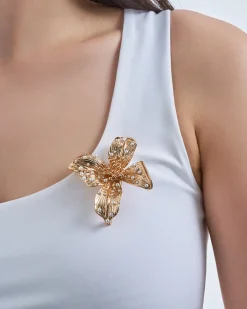 Brosche - Metal Flower