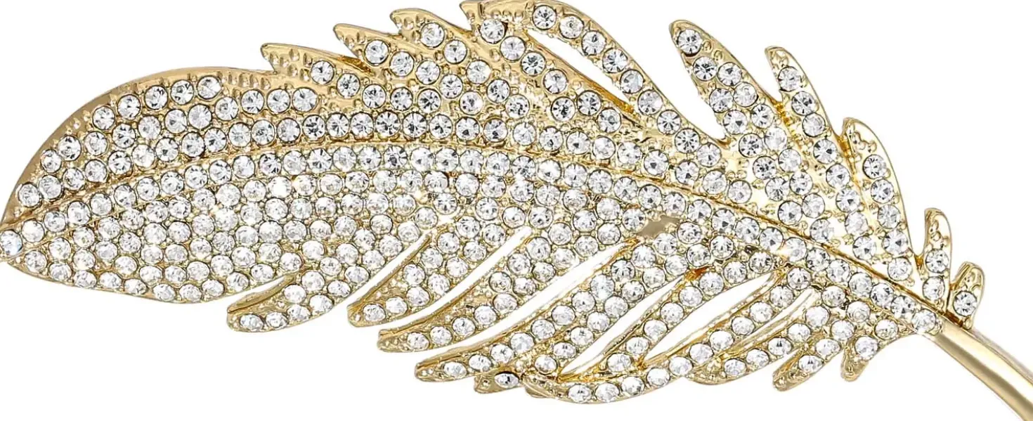 Brosche - Sparkling Feather