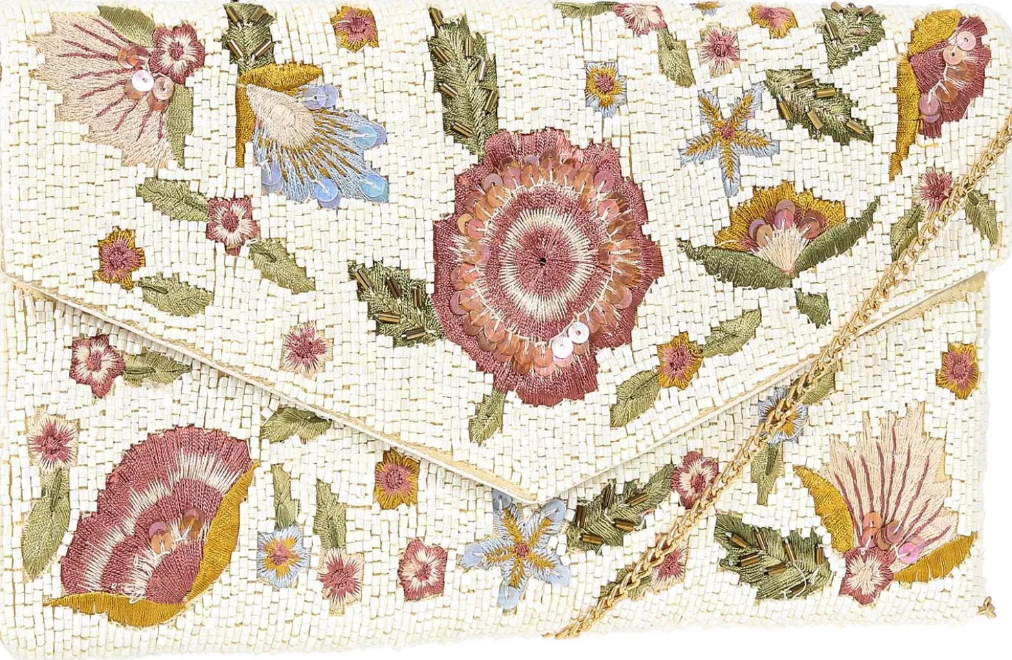 Clutch - Floral Beads