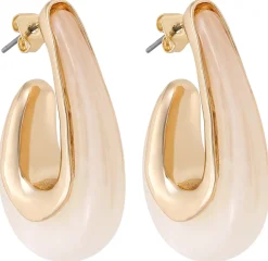 Creolen - Beige Marble