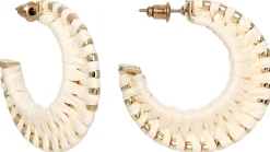Creolen - Cream Raffia