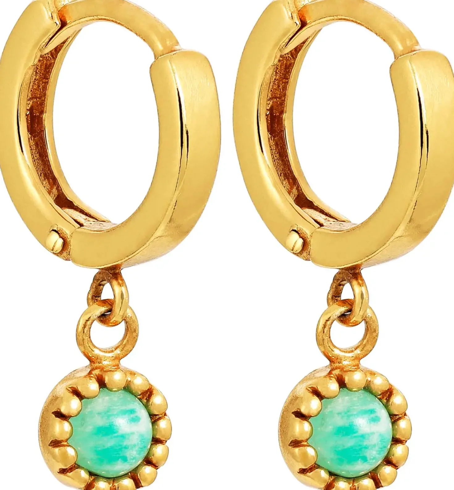 Creolen - Golden Amazonite