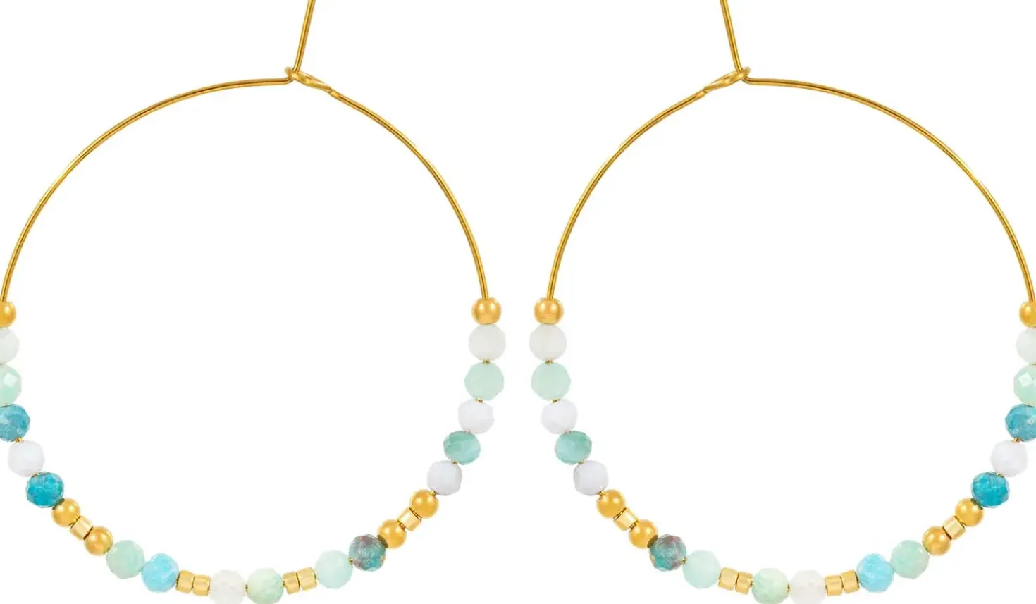 Creolen - Green Amazonite