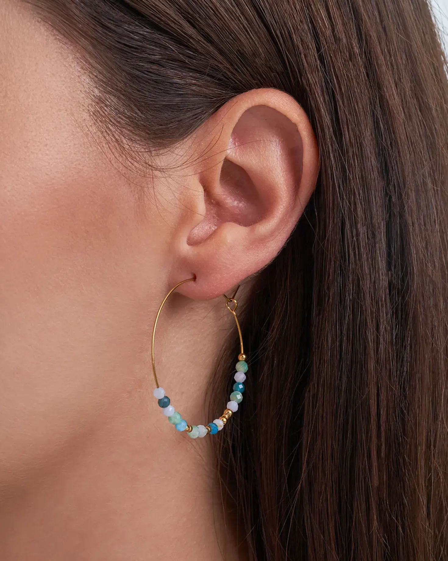 Creolen - Green Amazonite