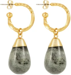 Creolen - Green Labradorite