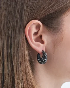 Creolen - Hematite Sparkle