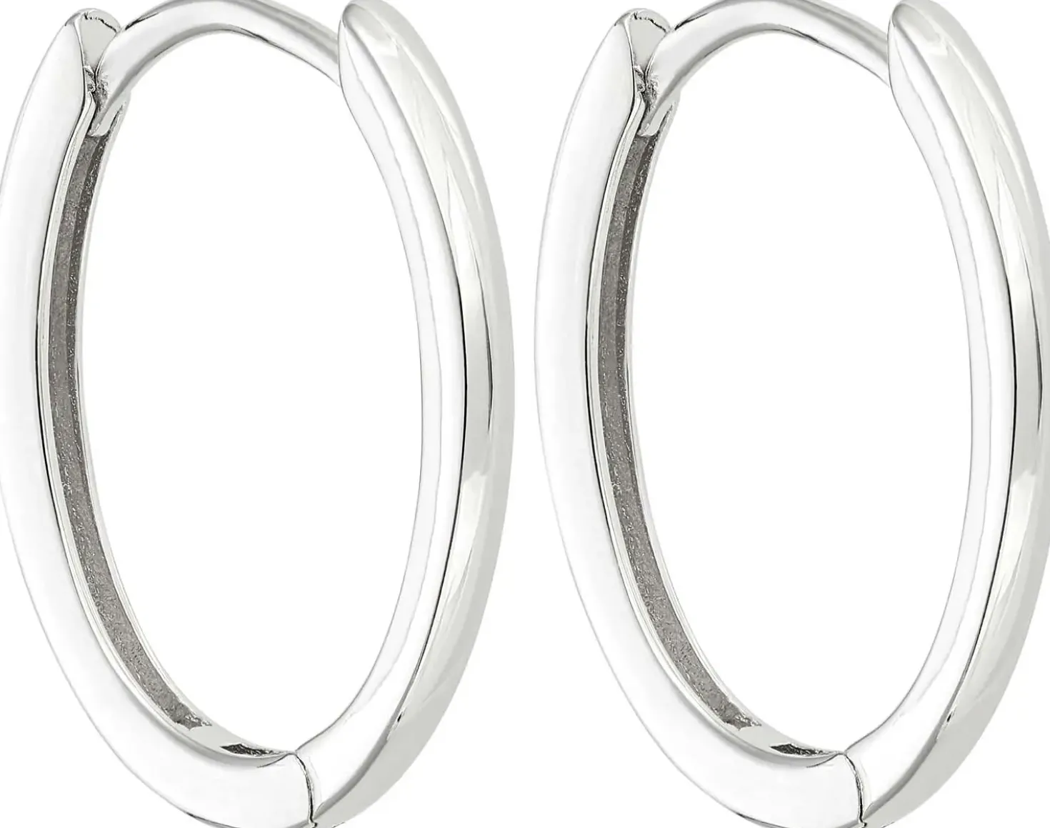 Creolen - Oval Silver