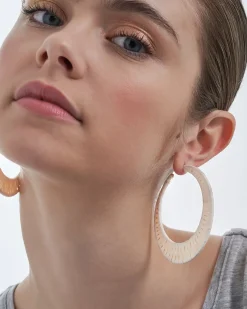 Creolen - White Raffia