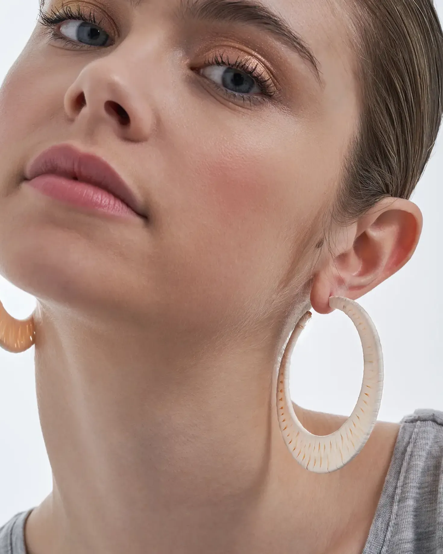 Creolen - White Raffia