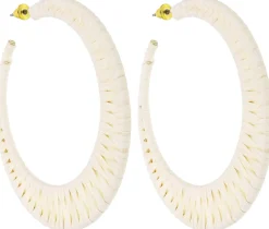 Creolen - White Raffia