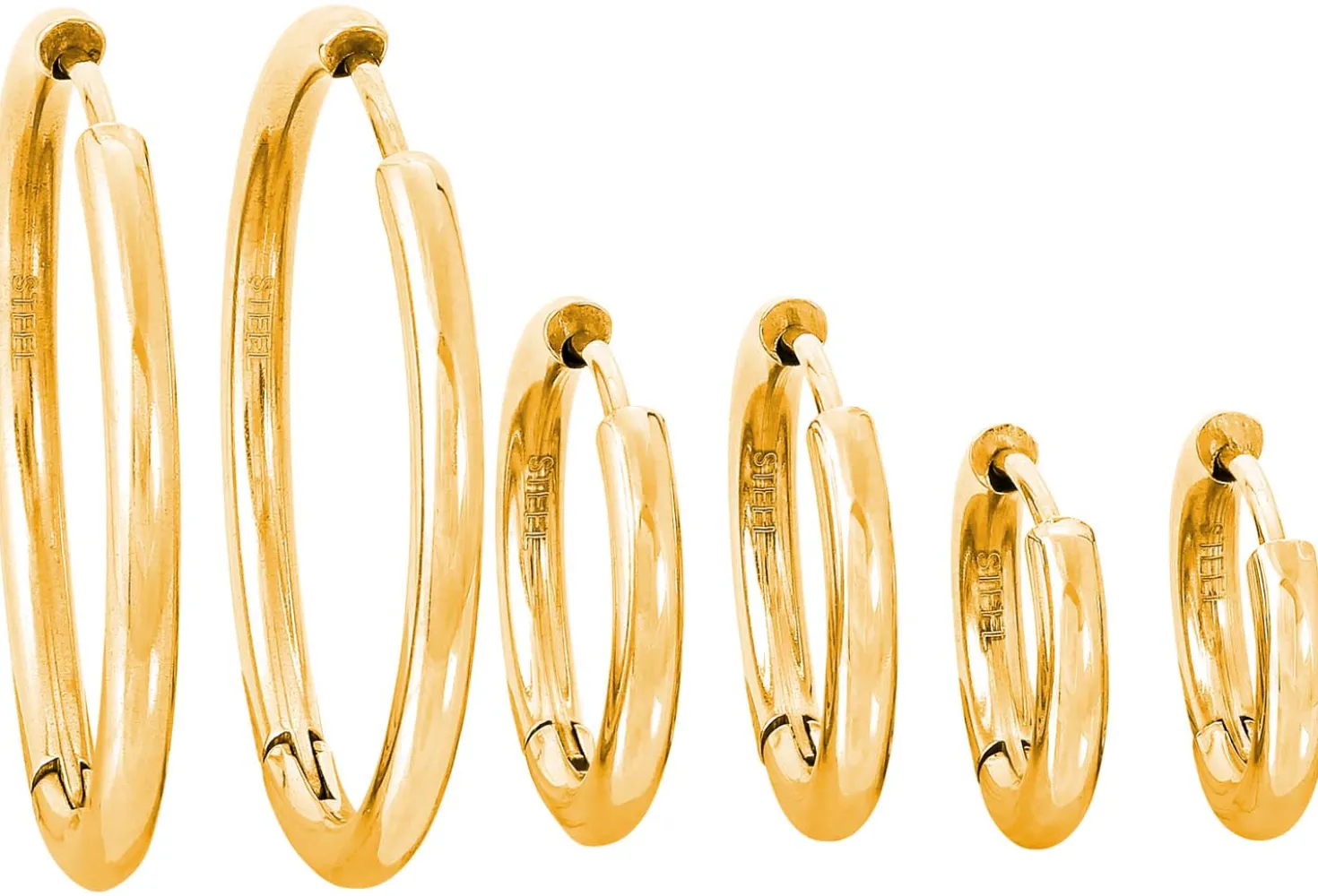 Creolen-Set - Classic Steel