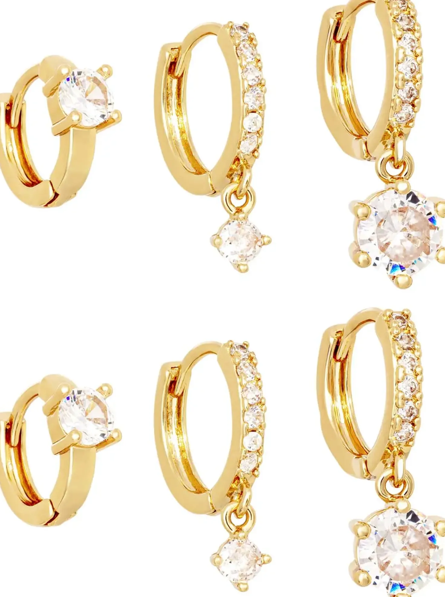 Creolen-Set - Crystal Charms
