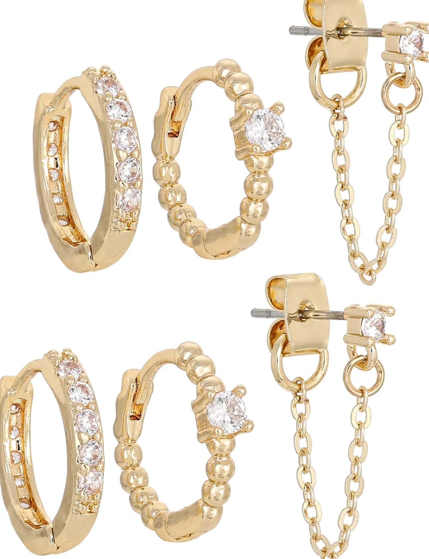 Creolen-Set - Glamorous Gold