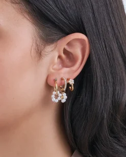 Creolen-Set - Pearly Flowers