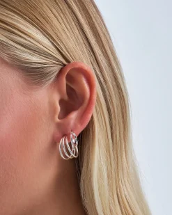 Creolen-Set - Silver Twist