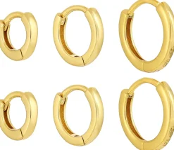 Creolen-Set - Slim Gold
