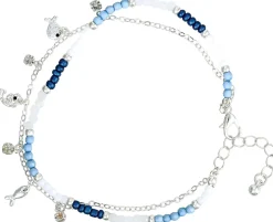 Fußkettchen - Blue Beads
