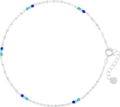 Fußkettchen - Blue Sequins