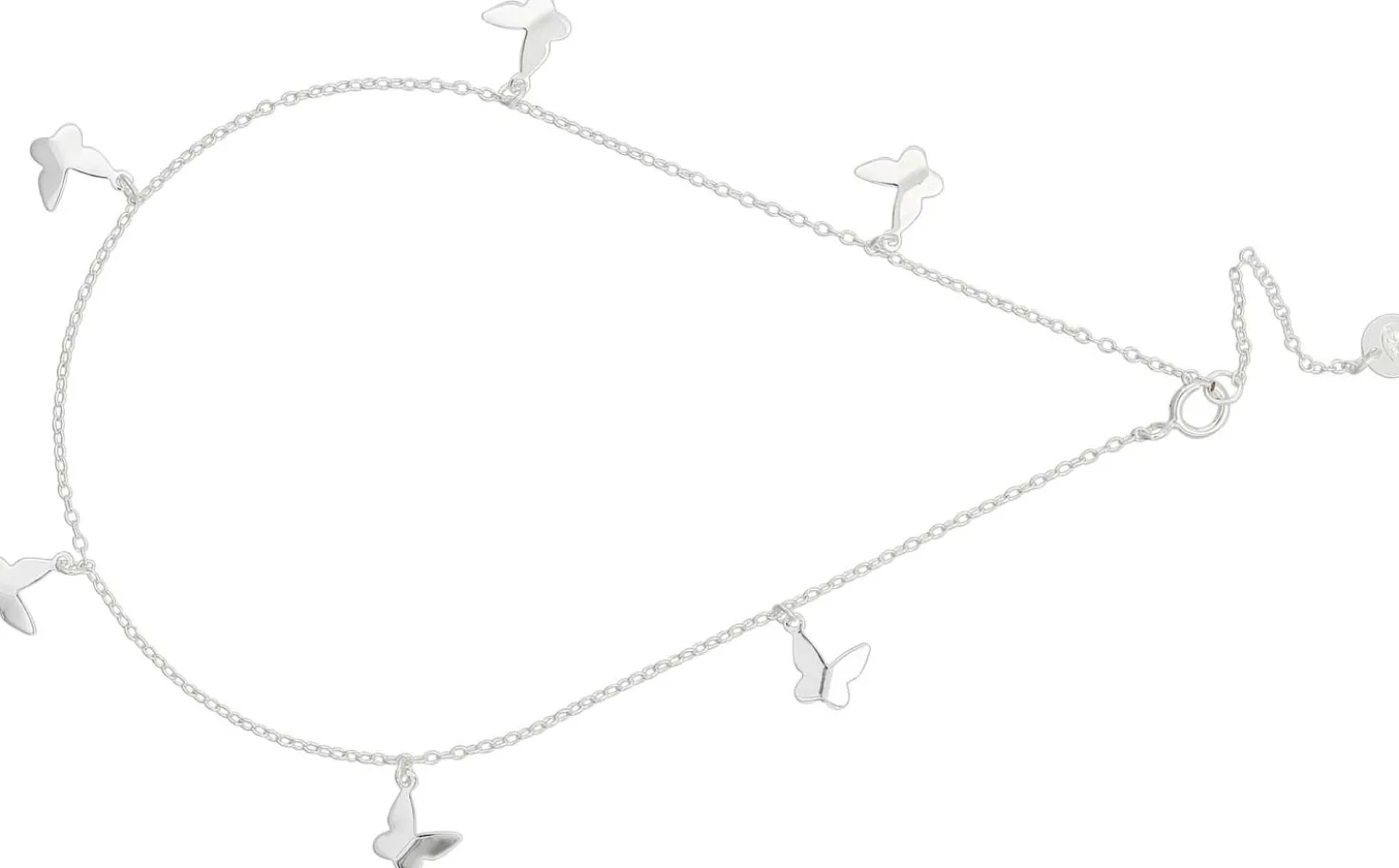 Fußkettchen - Silver Butterfly