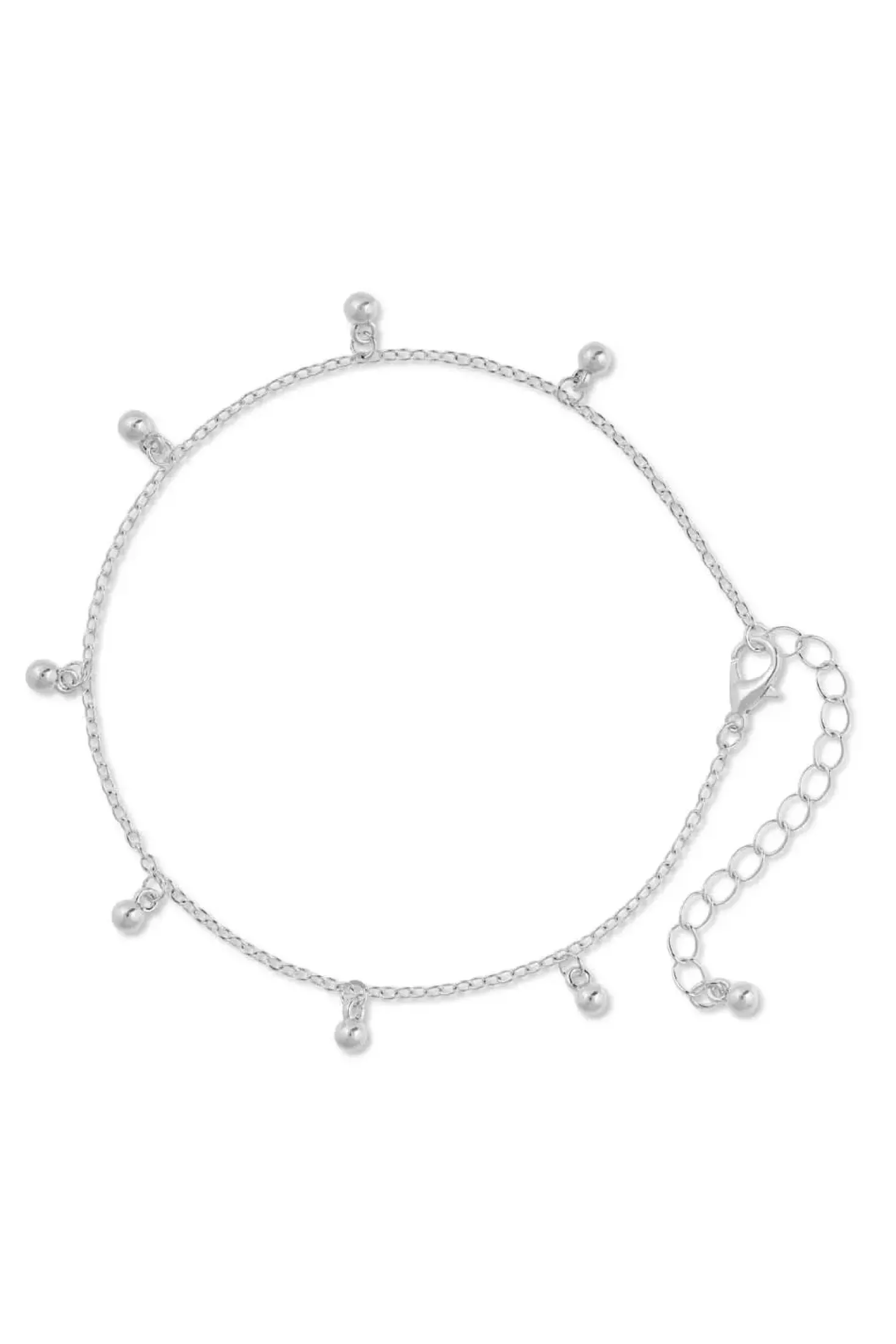 Fußkettchen - Silver Spheres