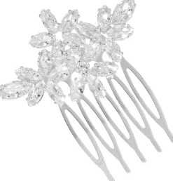 Haarkamm - Floral Zirconia