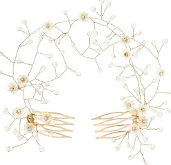 Haarkamm - Soft Flowers