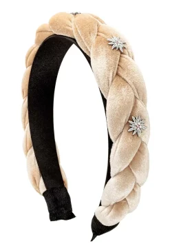 Haarreif - Beige Edelweiß