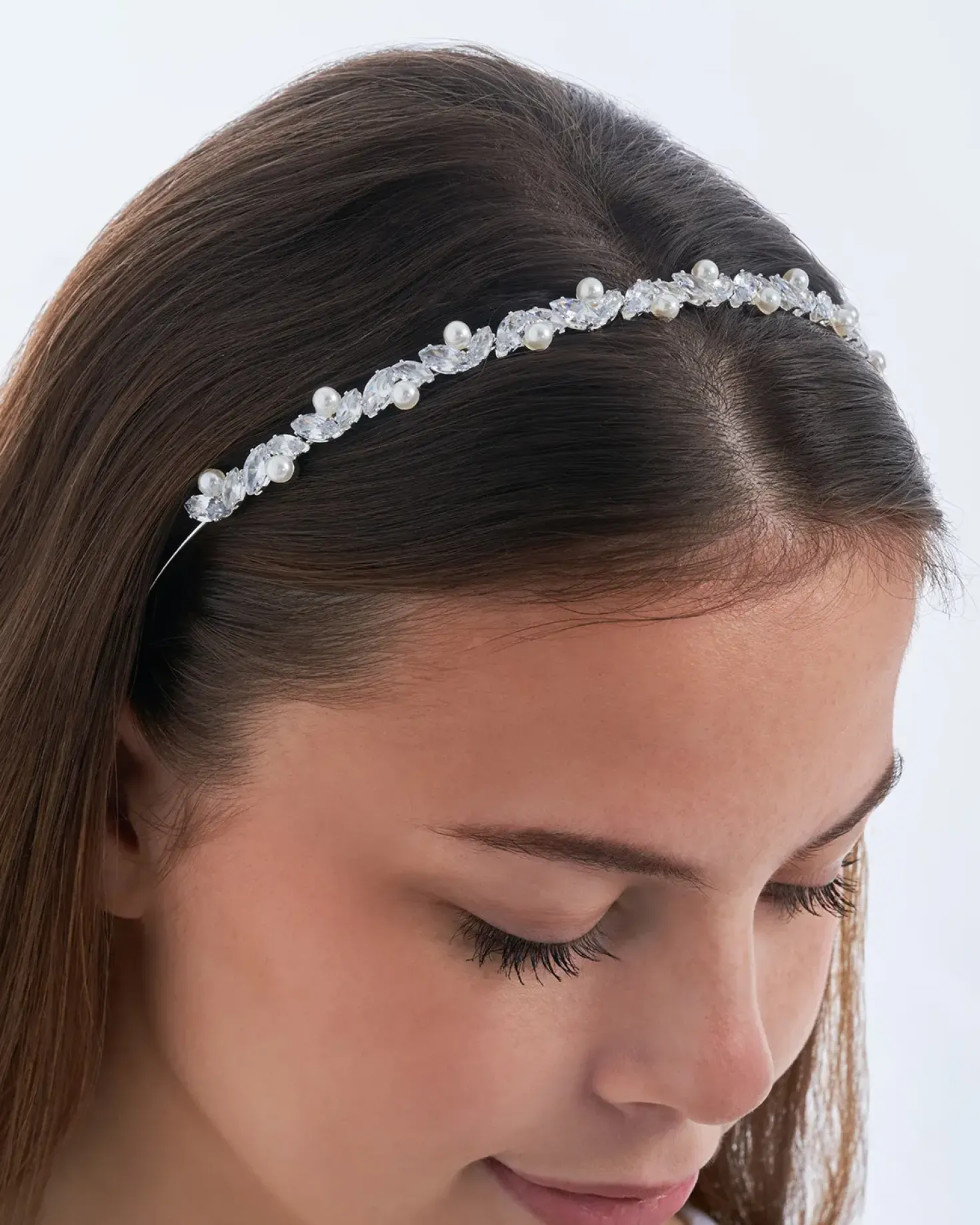 Haarreif - Zirconia Navette