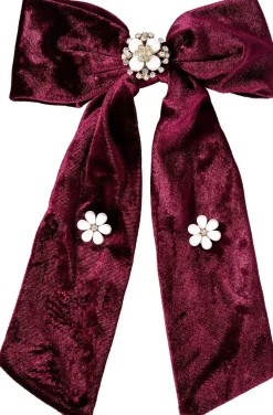 Haarspange - Burgundy Bow