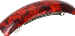 Haarspange - Red Marble