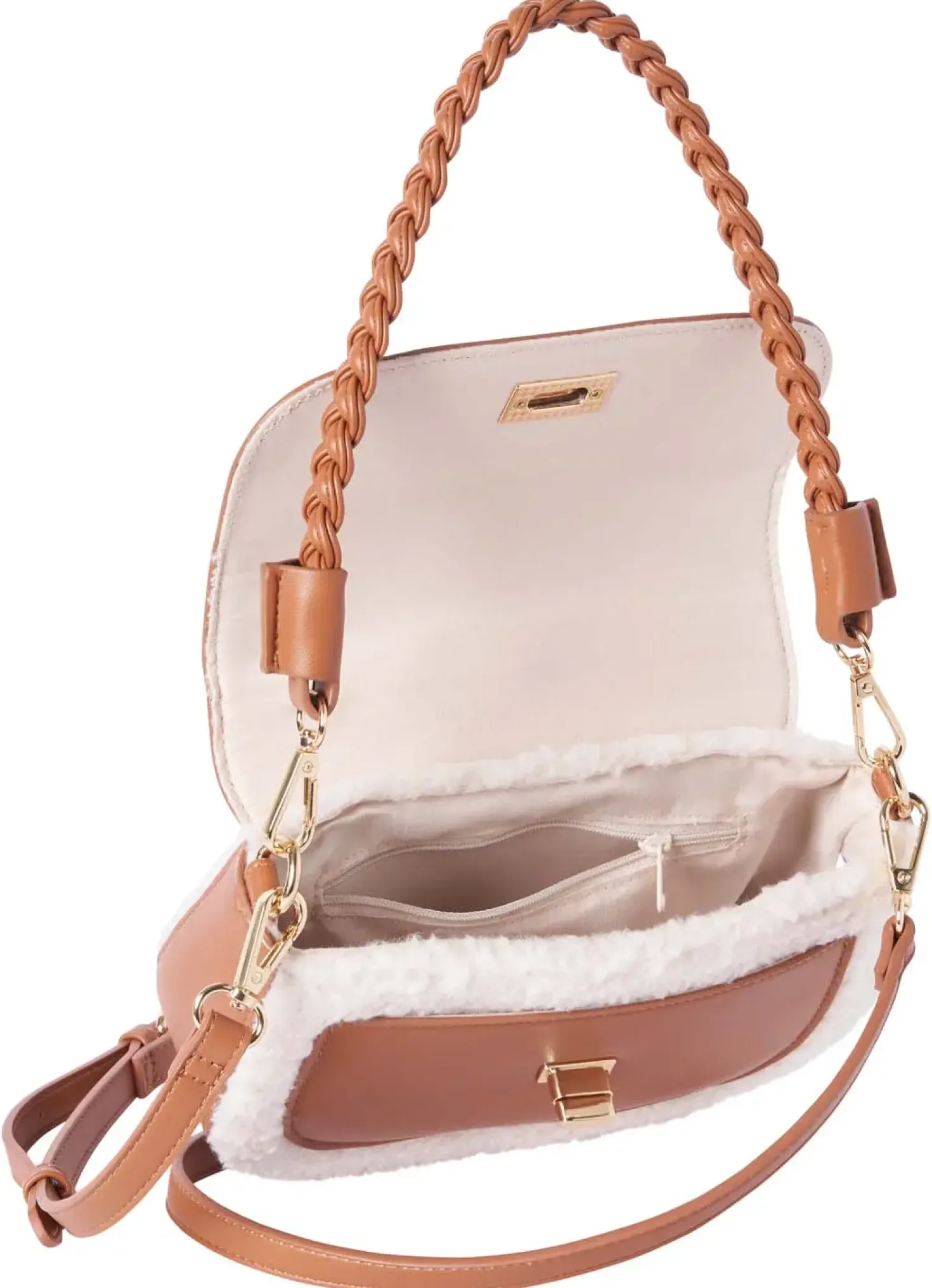 Handtasche - Beige Teddy