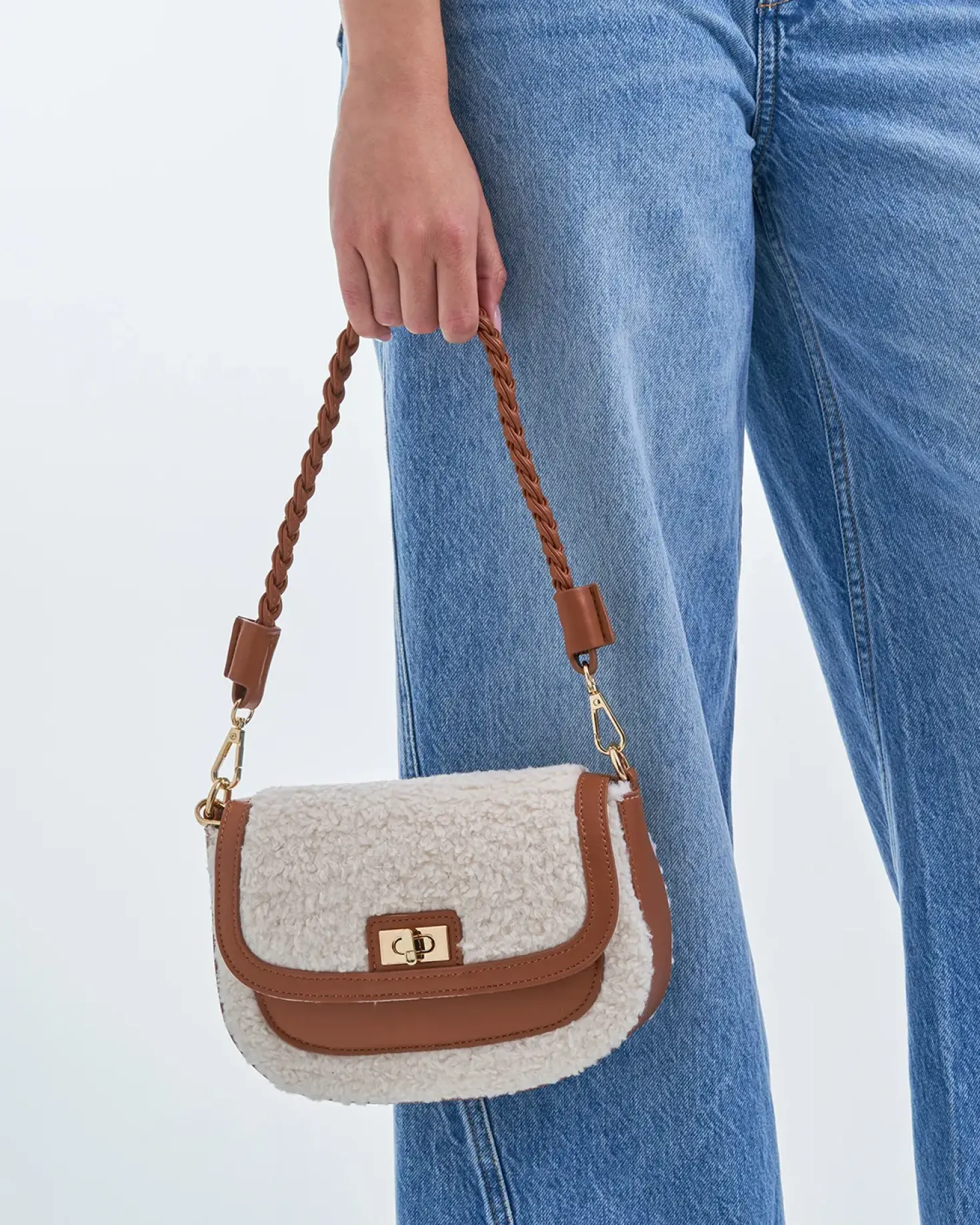 Handtasche - Beige Teddy